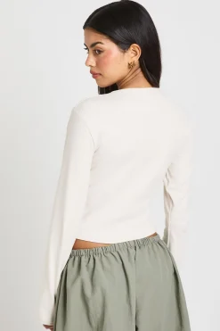 Haut Ajusté à Manches Longues Ultra Doux