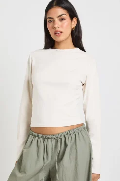 Haut Ajusté à Manches Longues Ultra Doux