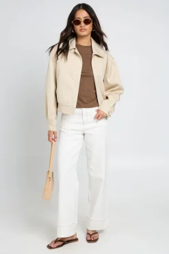 boohoo Haut Ajusté À Manches Raglan En Jersey Slub<Femme Tops