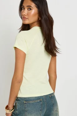 Haut Ajusté À Manches Raglan En Jersey Slub