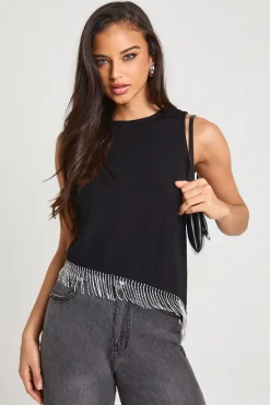 Haut asymétrique Diamante Trim
