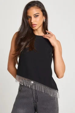 Haut asymétrique Diamante Trim
