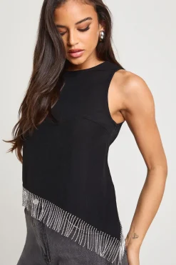Haut asymétrique Diamante Trim