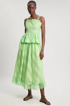 Haut Asymétrique En Mélange D'organza Texturé