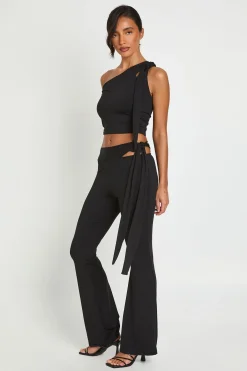 boohoo Haut Asymétrique À Nœud Sur L'épaule<Femme Tops