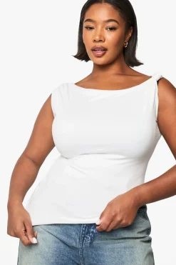 Haut asymétrique à épaule nouée