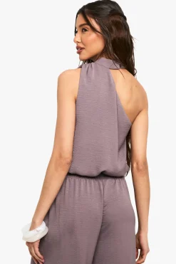 boohoo Haut Asymétrique Tissé<Femme Tops
