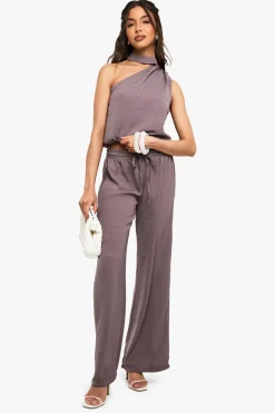 boohoo Haut Asymétrique Tissé<Femme Tops