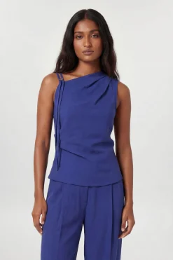 KarenMillen Haut Asymétrique À Une Épaule En Modal Coordonné<Femme Ensembles|Tops