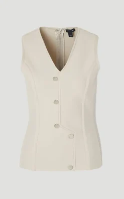 KarenMillen Haut Bandage Moulant à Boutons<Femme Pulls Et Gilets|Toutes Les Mailles