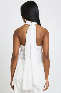 boohoo Haut Bandeau Avec Détail Foulard En Mousseline<Femme Tops