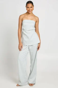 boohoo Haut Bandeau À Dos Élastiqué<Femme Tailleurs|Tops
