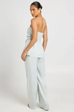 boohoo Haut Bandeau À Dos Élastiqué<Femme Tailleurs|Tops