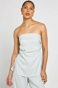 boohoo Haut Bandeau À Dos Élastiqué<Femme Tailleurs|Tops