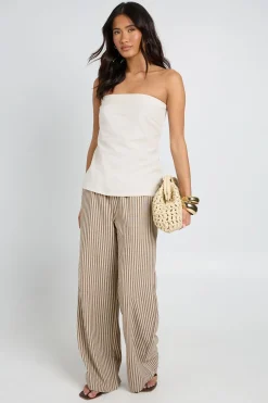 Haut Bandeau Long Aspect Lin