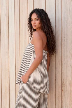 Haut Bandeau À Ourlet Asymétrique