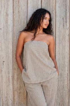 Haut Bandeau À Ourlet Asymétrique
