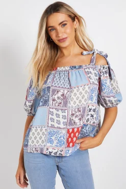 Haut Bardot À Épaules Nouées