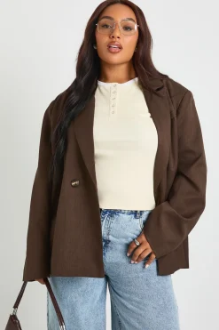 boohoo Haut boutonné à bordure contrastante<Femme Tops
