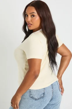 boohoo Haut boutonné à bordure contrastante<Femme Tops
