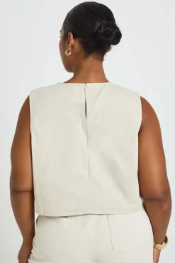 Haut Boxy En Twill De Coton Grande Taille