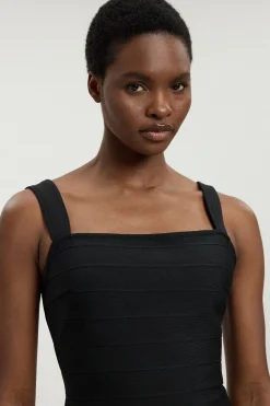 KarenMillen Haut À Bretelles Bandage Figure Form<Femme Pulls Et Gilets|Toutes Les Mailles
