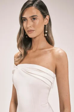 Haut Bustier Ajusté En Satin Petite