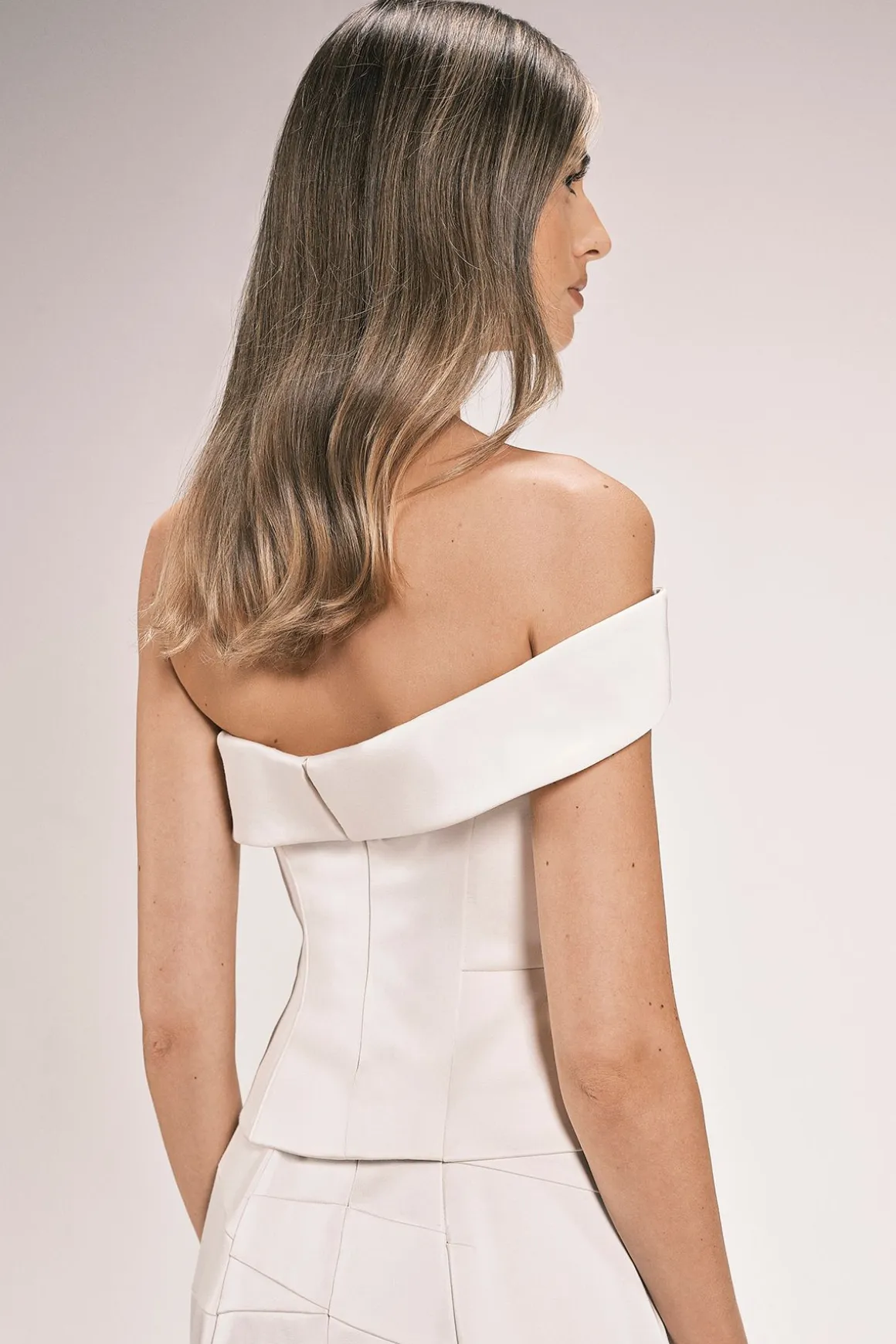 Haut Bustier Ajusté En Satin Petite