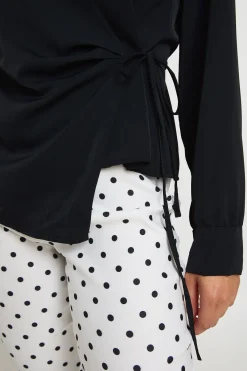 boohoo Haut Cache-cœur Tissé À Plis<Femme Tops