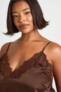 Haut camisole Plus à bordure en dentelle