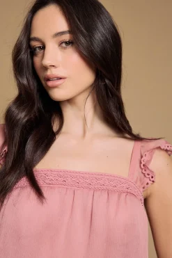 Oasis Haut Camisole Western À Manches À Volants Étagés<Femme Tops