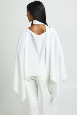 Haut Cape Avec Détail Foulard