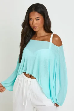 Haut Cape Transparent Texturé