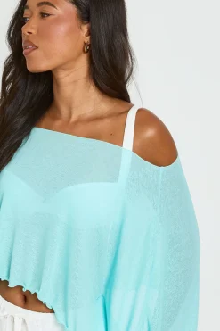 Haut Cape Transparent Texturé