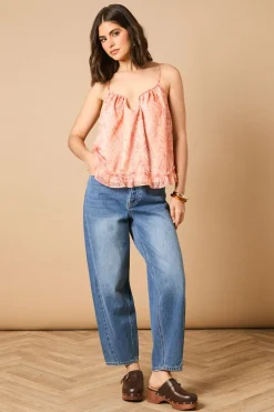 Oasis Haut Caraco Babydoll Imprimé à Détails Volantés<Femme Tops