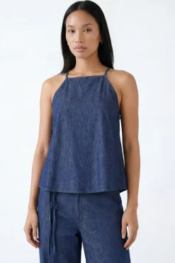Haut Caraco En Chambray