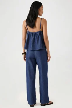 Haut Caraco En Chambray