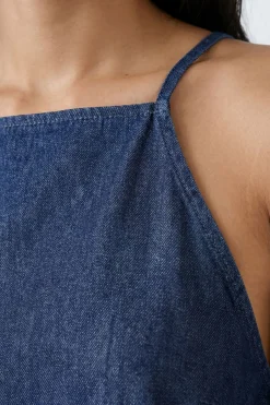 Haut Caraco En Chambray
