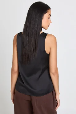 boohoo Haut Caraco en Dentelle à Col Rond<Femme Satin Et Dentelle|Tops