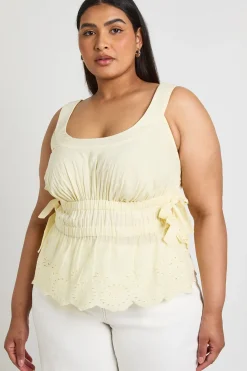 boohoo Haut Caraco Grande Taille À Détails Découpés, Nœuds Et Fronces<Femme Tops