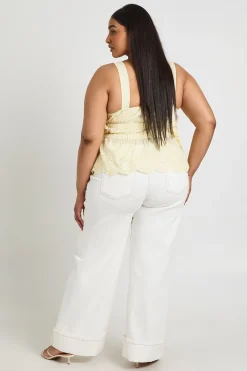 boohoo Haut Caraco Grande Taille À Détails Découpés, Nœuds Et Fronces<Femme Tops