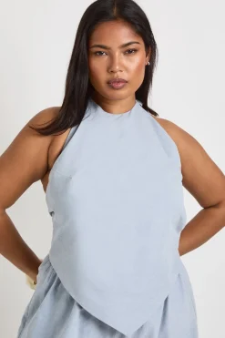 Haut Écharpe Dos Nu Grande Taille