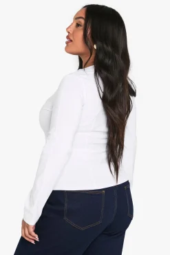 boohoo Haut Cintré à Crochet et Œillets<Femme Tops