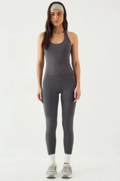 Haut à Col Halter Rembourré avec Détails de Coutures Ultra Sculpt DSGN Studio Sports