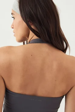 Haut à Col Halter Rembourré avec Détails de Coutures Ultra Sculpt DSGN Studio Sports