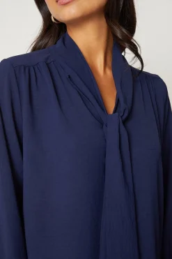 Wallis Haut à Col Noué et Poignets Froncés<Femme Tops D’Automne|Tops