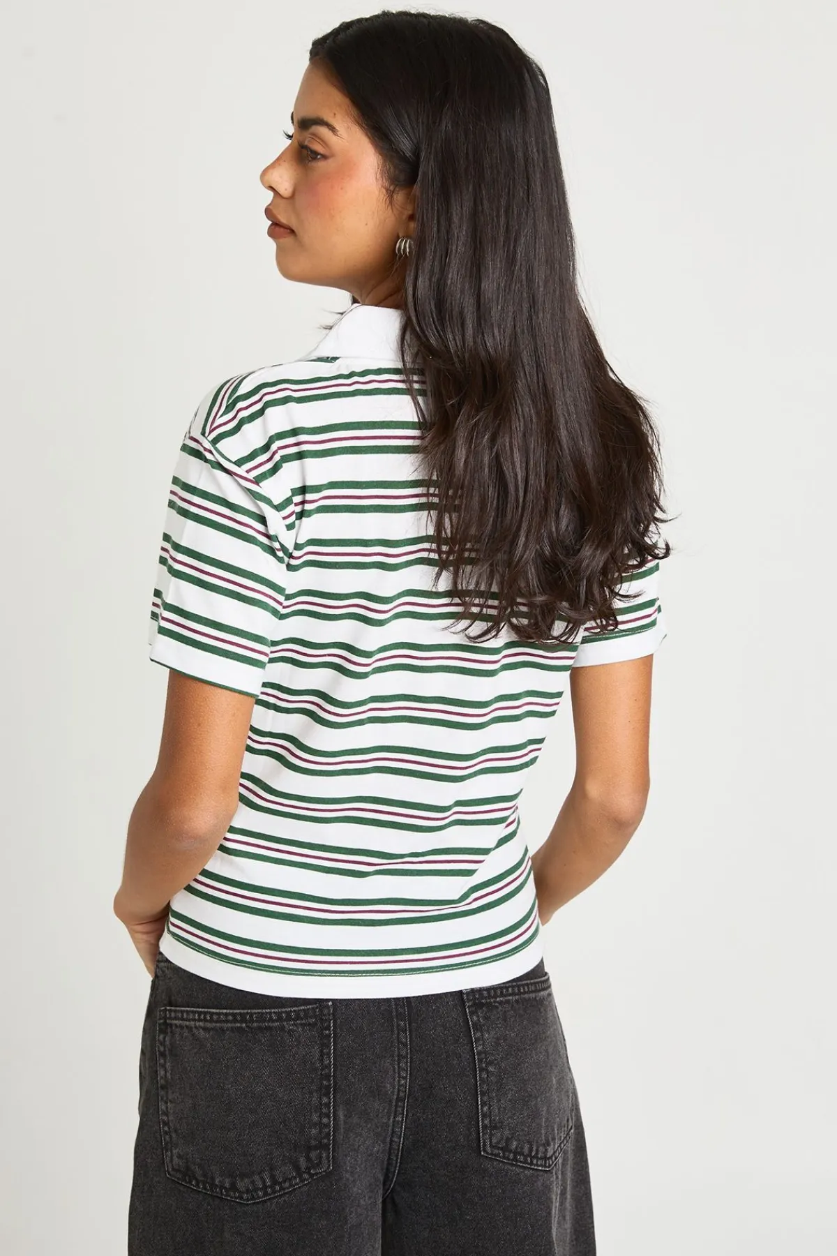 boohoo Haut à Col Ou Rayé<Femme Tops