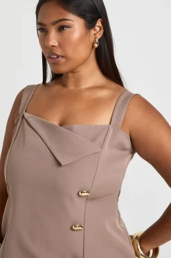 boohoo Haut à col à rabat avec garniture dorée Plus<Femme Tops