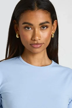 boohoo Haut Col Rond À Manches 3/4<Femme Tops