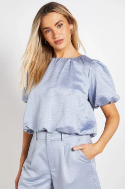 Dorothy Perkins Haut Col Rond À Ourlet Bulle<Femme Tops